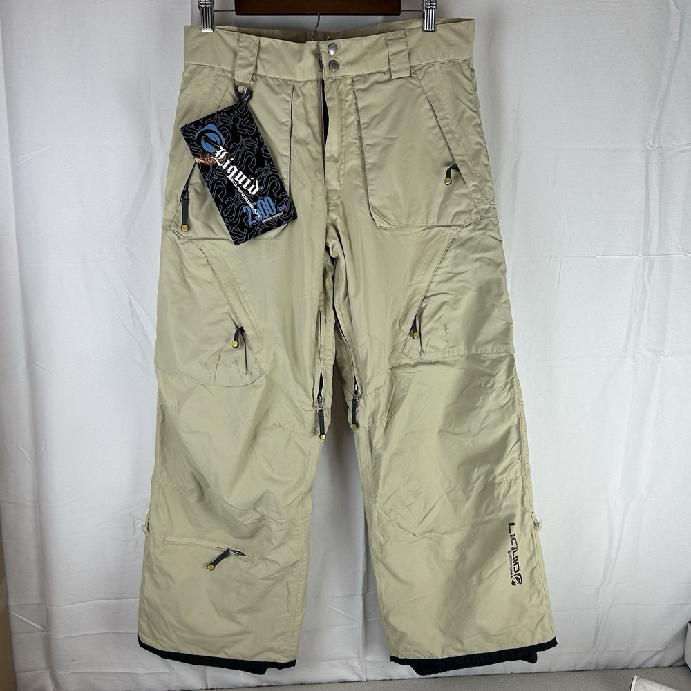 Liquid Boardwear Snowboard Pants Mens Small Lined‎ Insulated Ski Snow Skate NWT